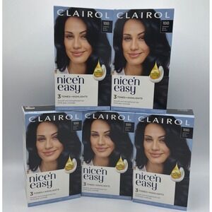 Clairol Nice 'N Easy Permanent Hair Color 1BB Deepest Blue Black Lot Of 5